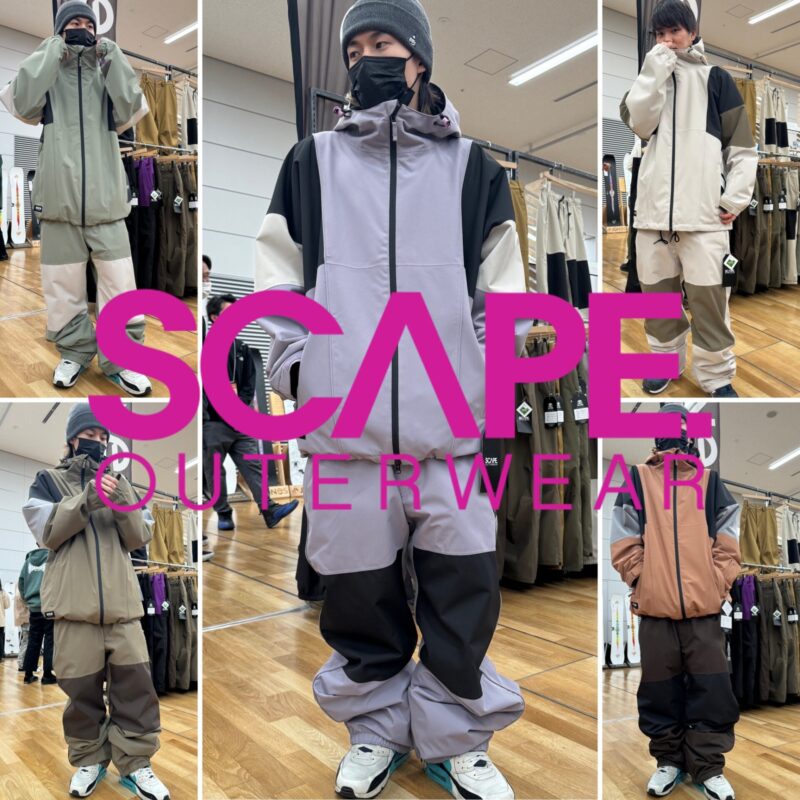 SCAPE スノーボードウェア上下セット